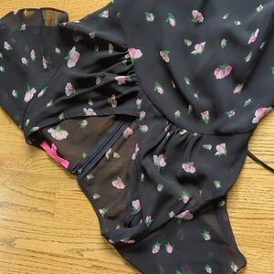 Betsy Johnson for UO Early 2000s Flutter Sleeve Ankle Length Dress